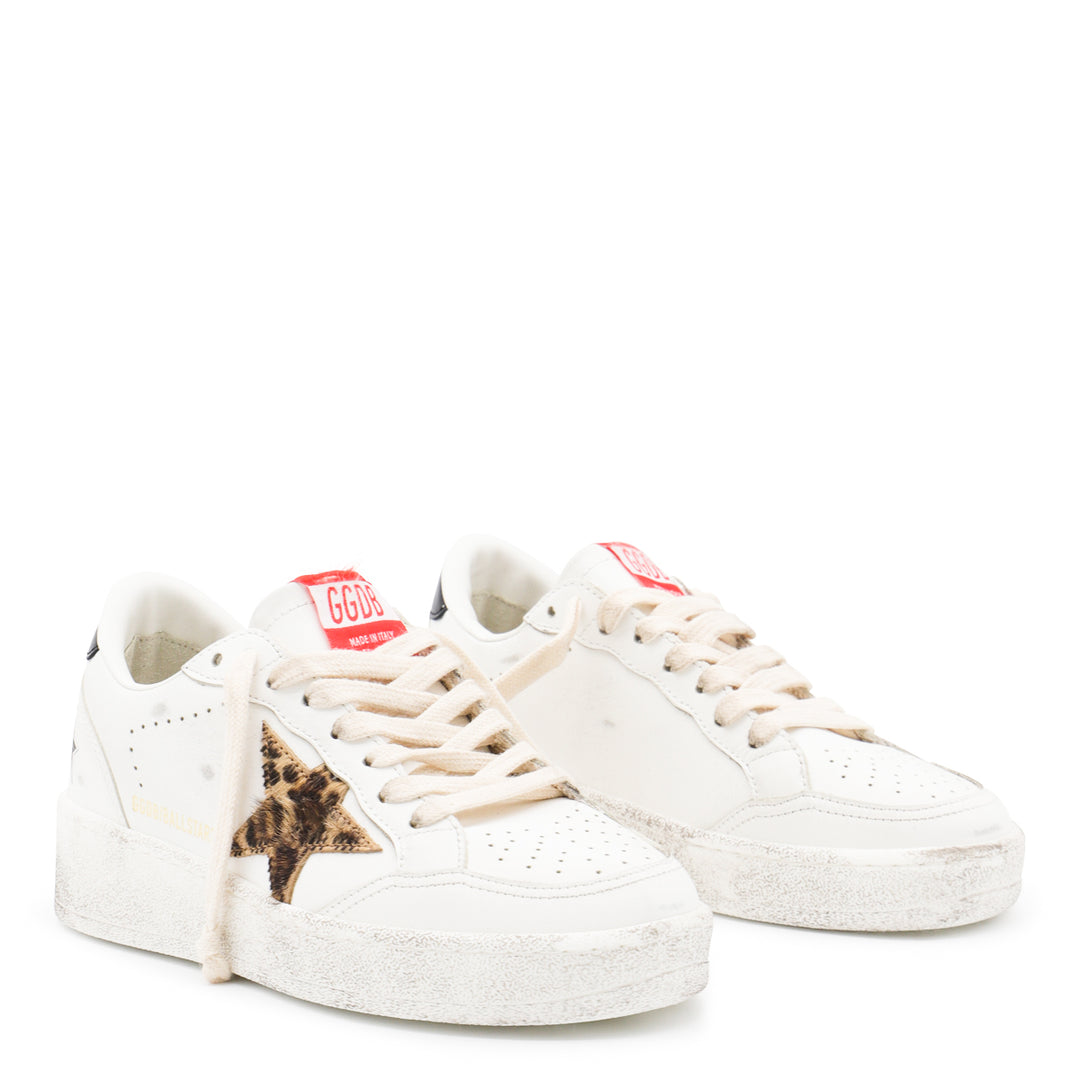Golden Goose Sneakers - WHITE/BEIGE BROWN/BLACK LEO | eef5d52648be61676dba9d9d4d82e469ce4ce213