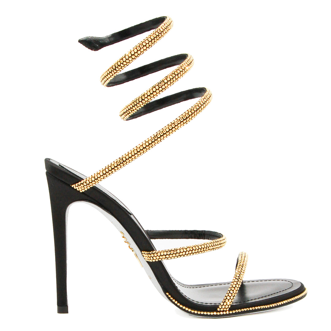 René Caovilla Sandals - GOLD/BLACK | b660bcbca699e5c80bffb3ce1d53ce42c24b6985