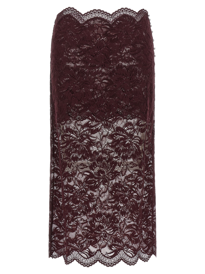 Paco Rabanne Lace Skirt Skirts - Purple | 2b62fad67ee140a8ddcc5e917d14f51a4230f03e