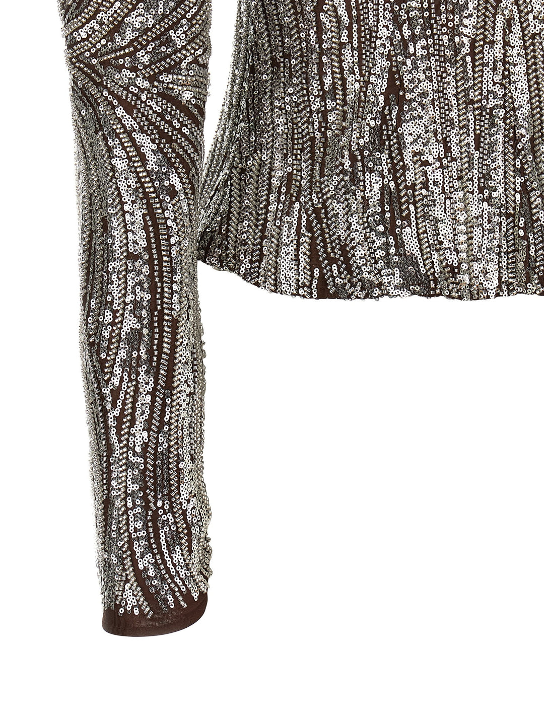 Paco Rabanne Sequin Top Tops - Brown | e71c7d607fe4592a1f6d12df9b6196292dae548a