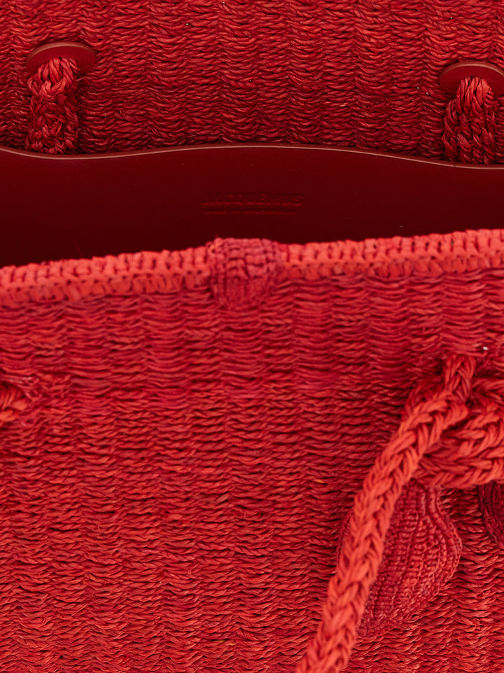Jacquemus Le Turismo Raphia Shoulder Bags - Red | c007f381b50761f24b181d4d4a82dc7d53751930