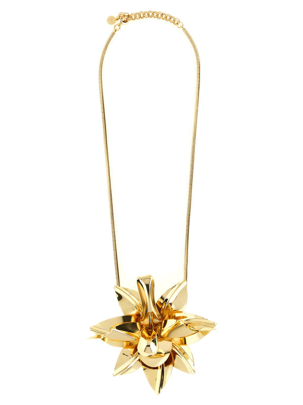 Flower Pendant Necklace Jewelry Gold