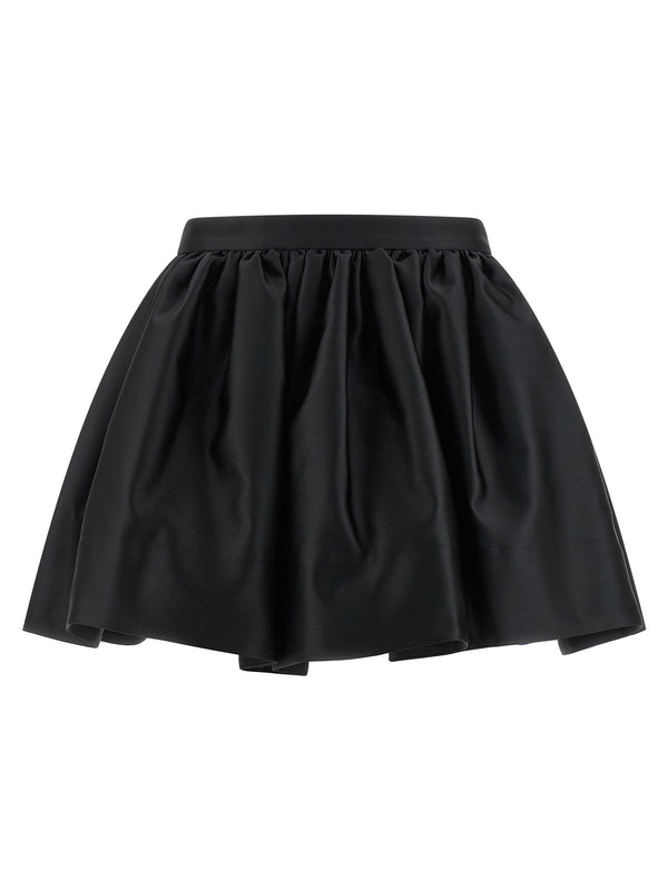 Satin Skirt Black