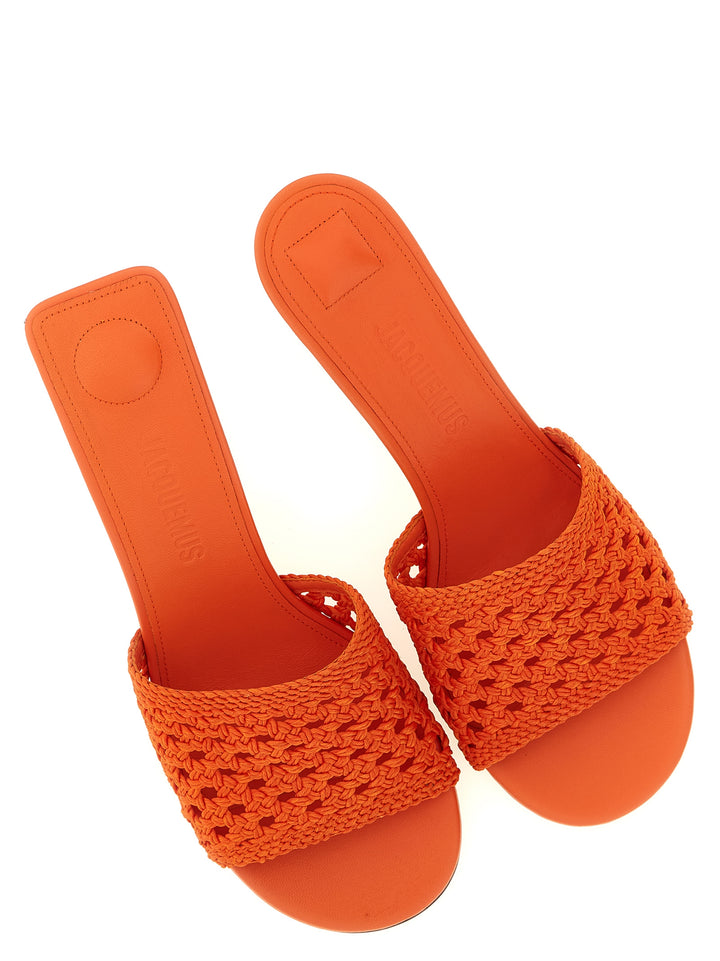 Jacquemus Les Mules Cubisto Sandals - Orange | 0f99507cf3204a8725fcff7ddcc4e5bbbe512979