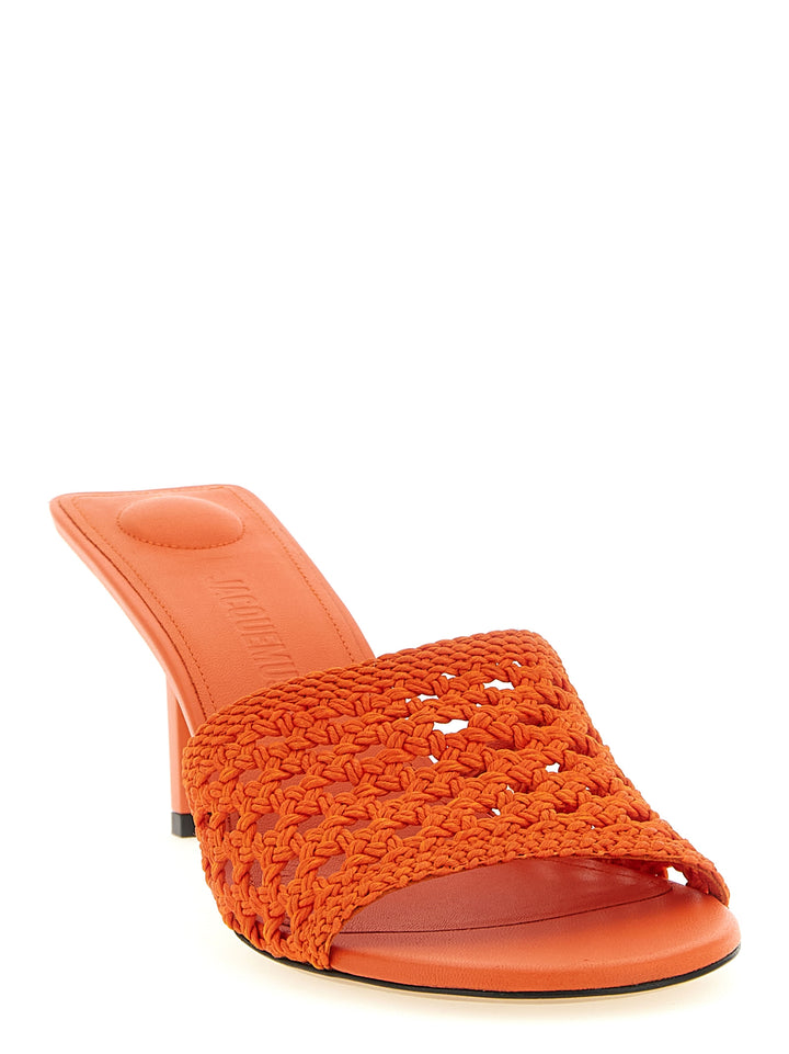 Jacquemus Les Mules Cubisto Sandals - Orange | db853c7cccd58e81324b19550d8dc9acdebb58ca