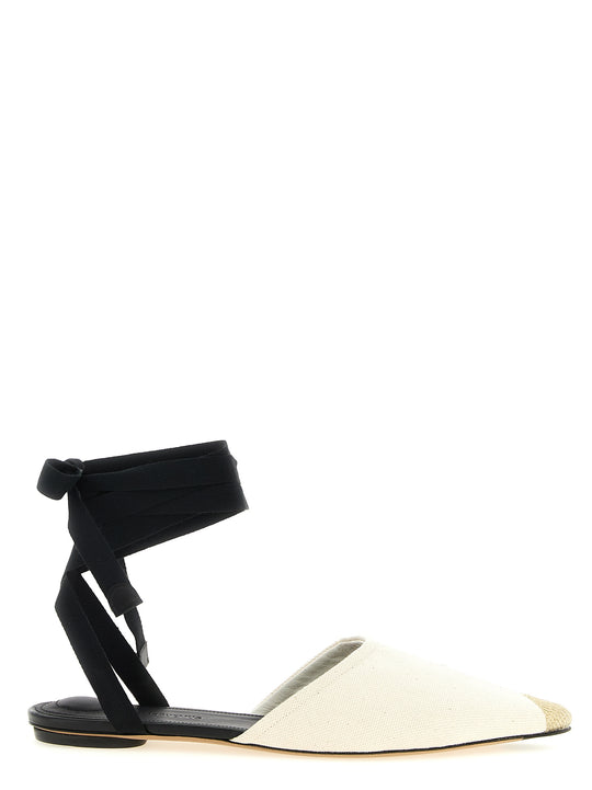 Les Sandales Espadrilles Flat Shoes Beige