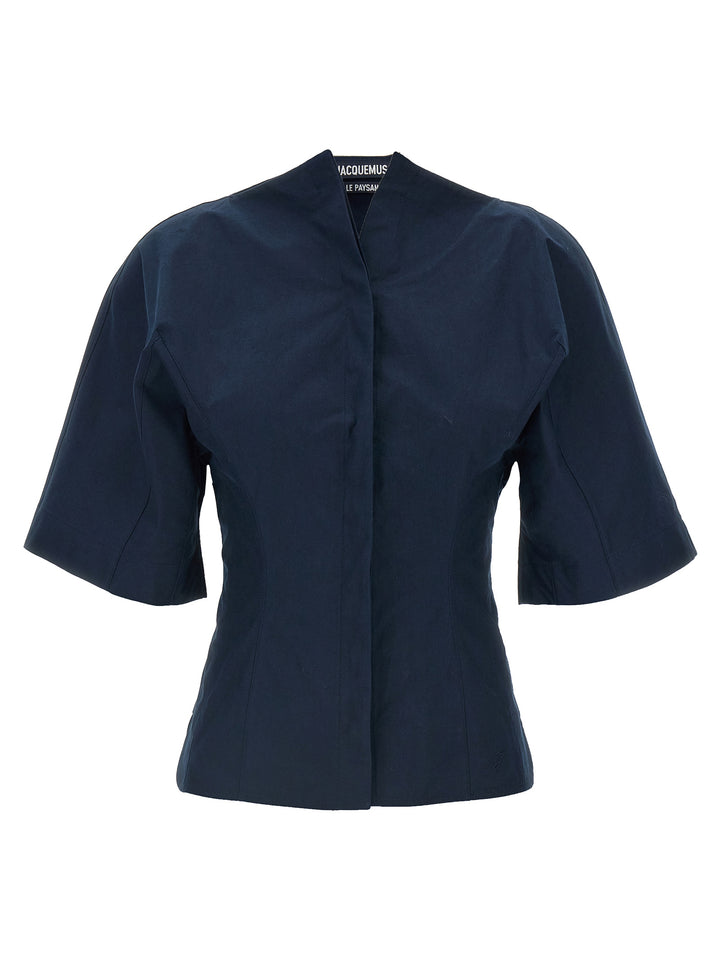 Jacquemus La Chemise Moisson Shirt and Blouse - Blue | 58b5318df16d53d725d10c771fd4dafe0576844f