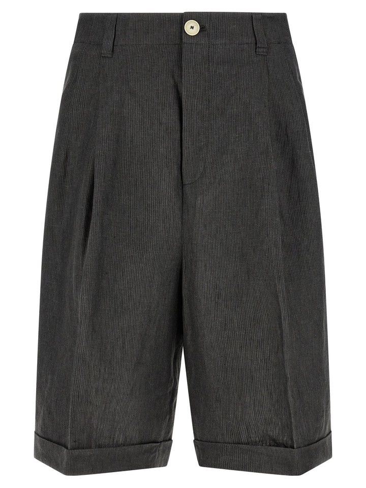 Jacquemus Le Short Pastro Bermuda and Short - Gray | b2384f1b8186e019b0075255f76fe752571d7ca5