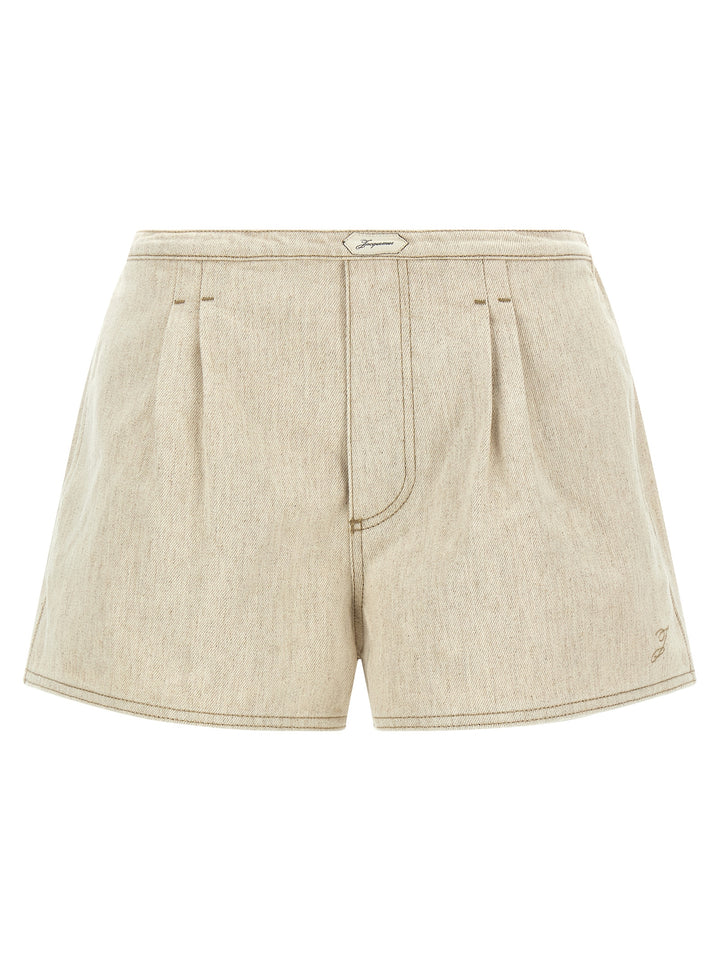 Jacquemus Le Short De-Nimes Amelo Bermuda and Short - Beige | 94e1b79ebfb124b11c08701b023372e46eb54a1c