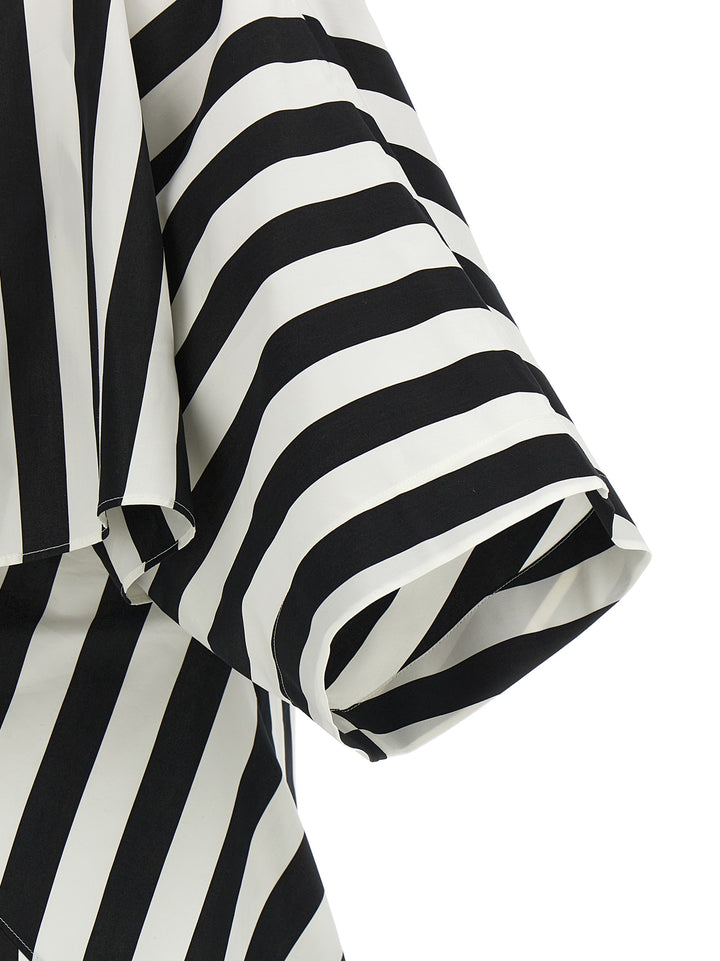 Jacquemus La Tunique Moisson Shirt and Blouse - White/Black | bd7ac0a12ae0a3d4af8d43f2ed6f2ad46fa206e4