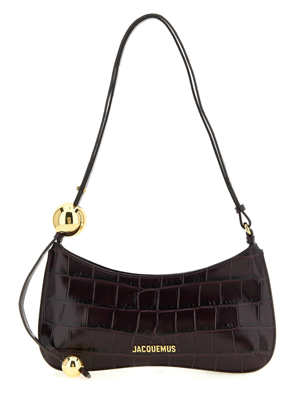 Le Bisou Perle Shoulder Bags Bordeaux