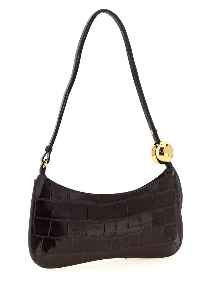 Jacquemus Le Bisou Perle Shoulder Bags - Bordeaux | b76e393c0afede3b94391531ae56957e99f0570d