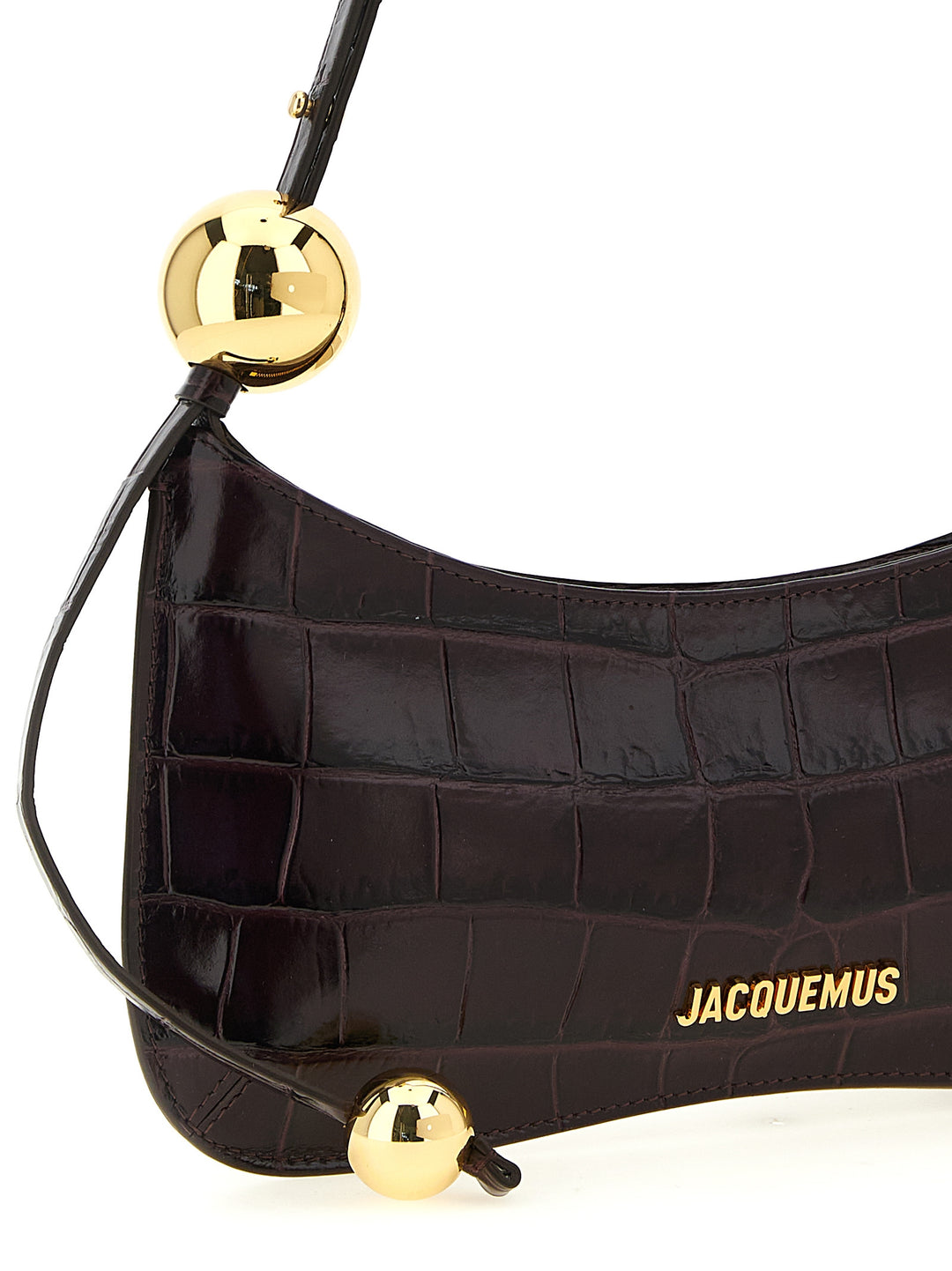 Jacquemus Le Bisou Perle Shoulder Bags - Bordeaux | 1a11db55cfa5f18484ce1caf6339bd409a6f3cc0