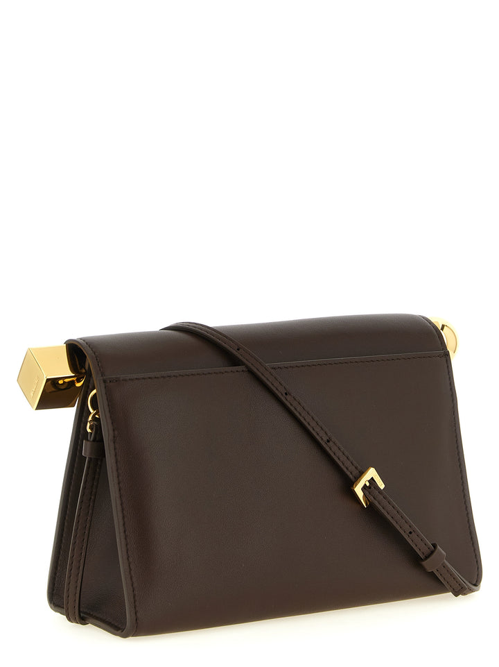 Jacquemus Le Sac Rond Carré Clutch - Brown | 568076b8e8344f254d25ef40b717da2e74faa116