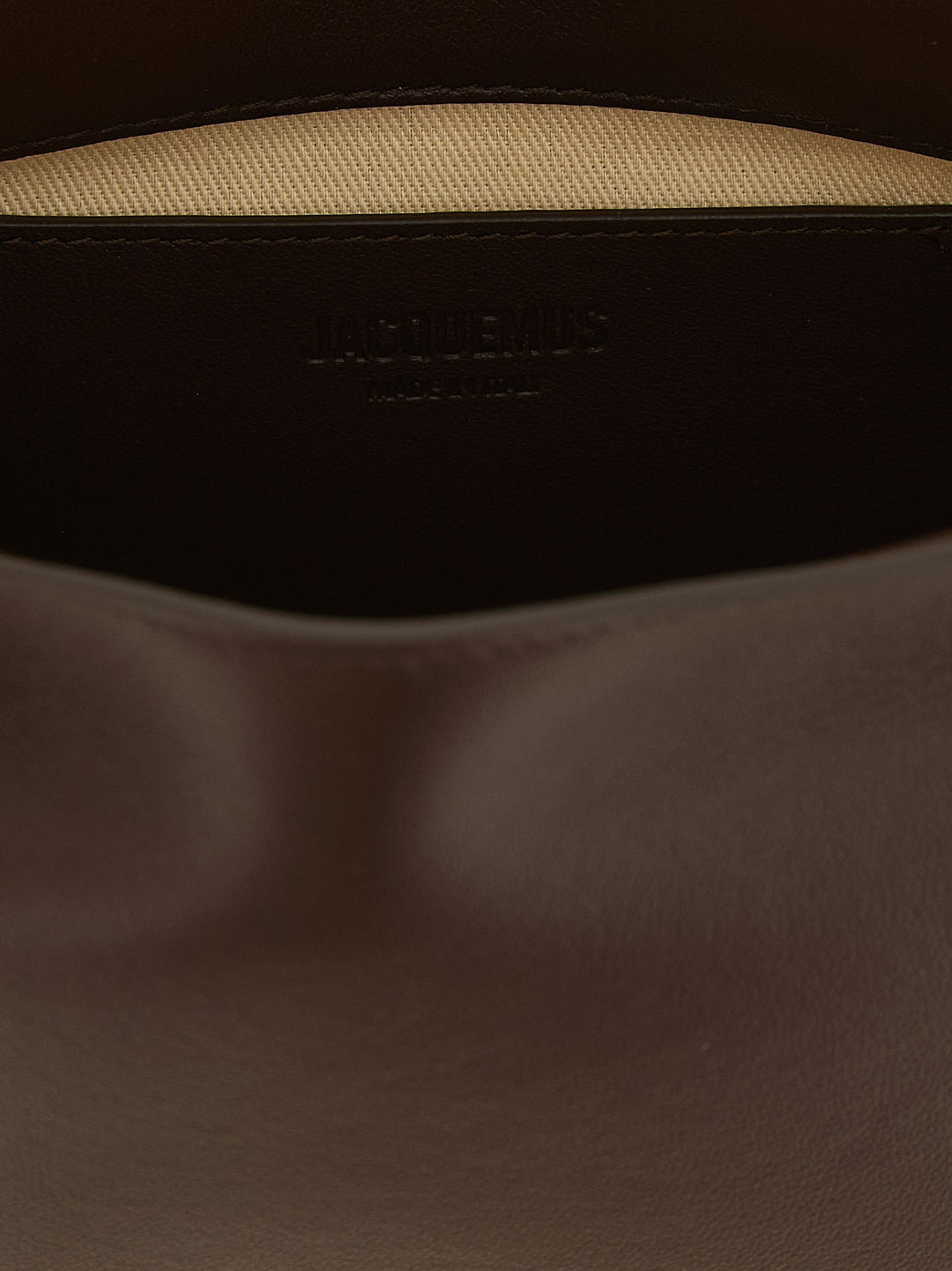 Jacquemus Le Sac Rond Carré Clutch - Brown | 02c5dd9d45ffe1f7b01947b78dae9a3cc4e2682f