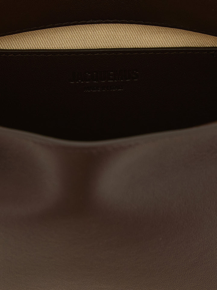 Jacquemus Le Sac Rond Carré Clutch - Brown | 02c5dd9d45ffe1f7b01947b78dae9a3cc4e2682f