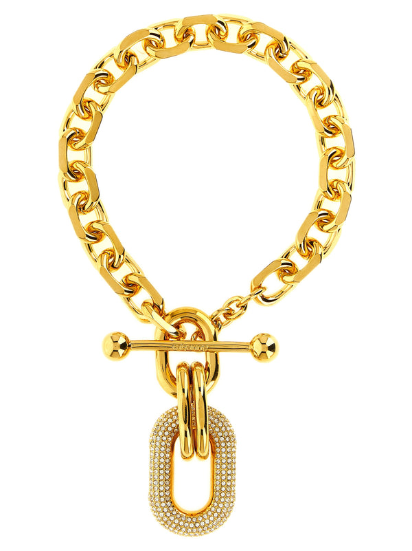 Necklace With Crystal Pendant Jewelry Gold