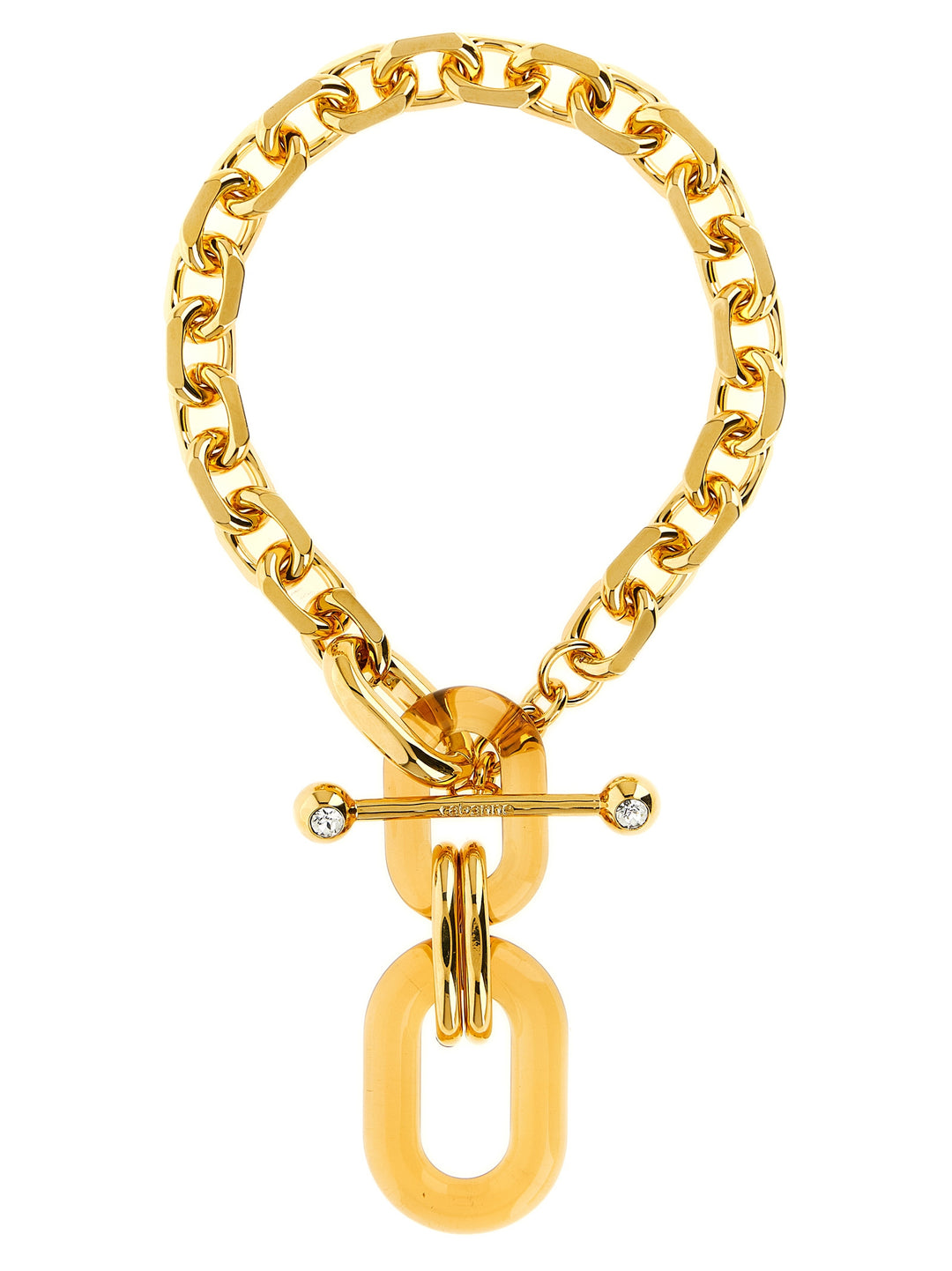 Paco Rabanne Oversized Mesh Necklace Jewelry - Gold | 8297e463d700aaa21f8c7fb400ab9d3d3d934fa9