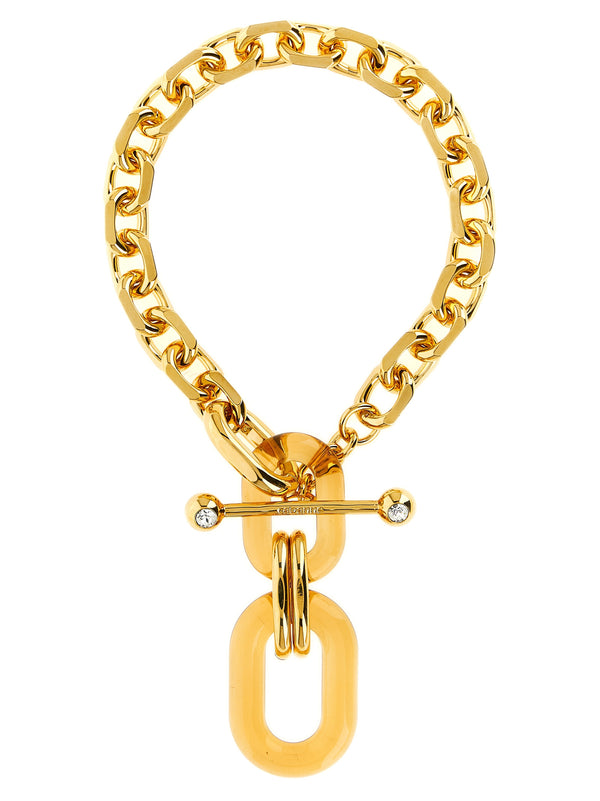 Oversized Mesh Necklace Jewelry Gold
