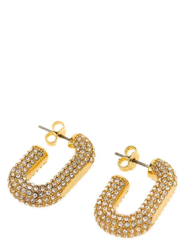 Earrings With Crystals Jewelry Gold