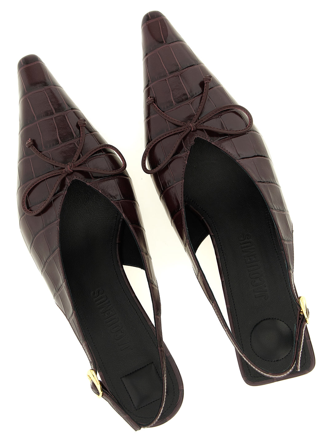 Jacquemus Les Slingbacks Cubisto B Pumps - Bordeaux | 0c709d461c0194027a6036fccaea5ae68ae85e1d
