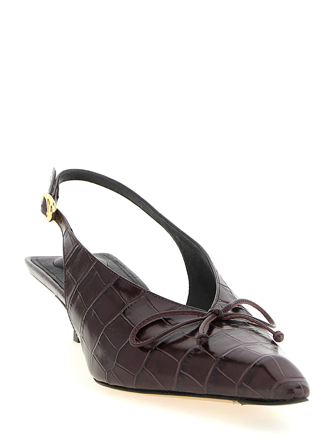 Jacquemus Les Slingbacks Cubisto B Pumps - Bordeaux | 1e4a6a0343dbb21bb4340e325c7abfe8773b55da