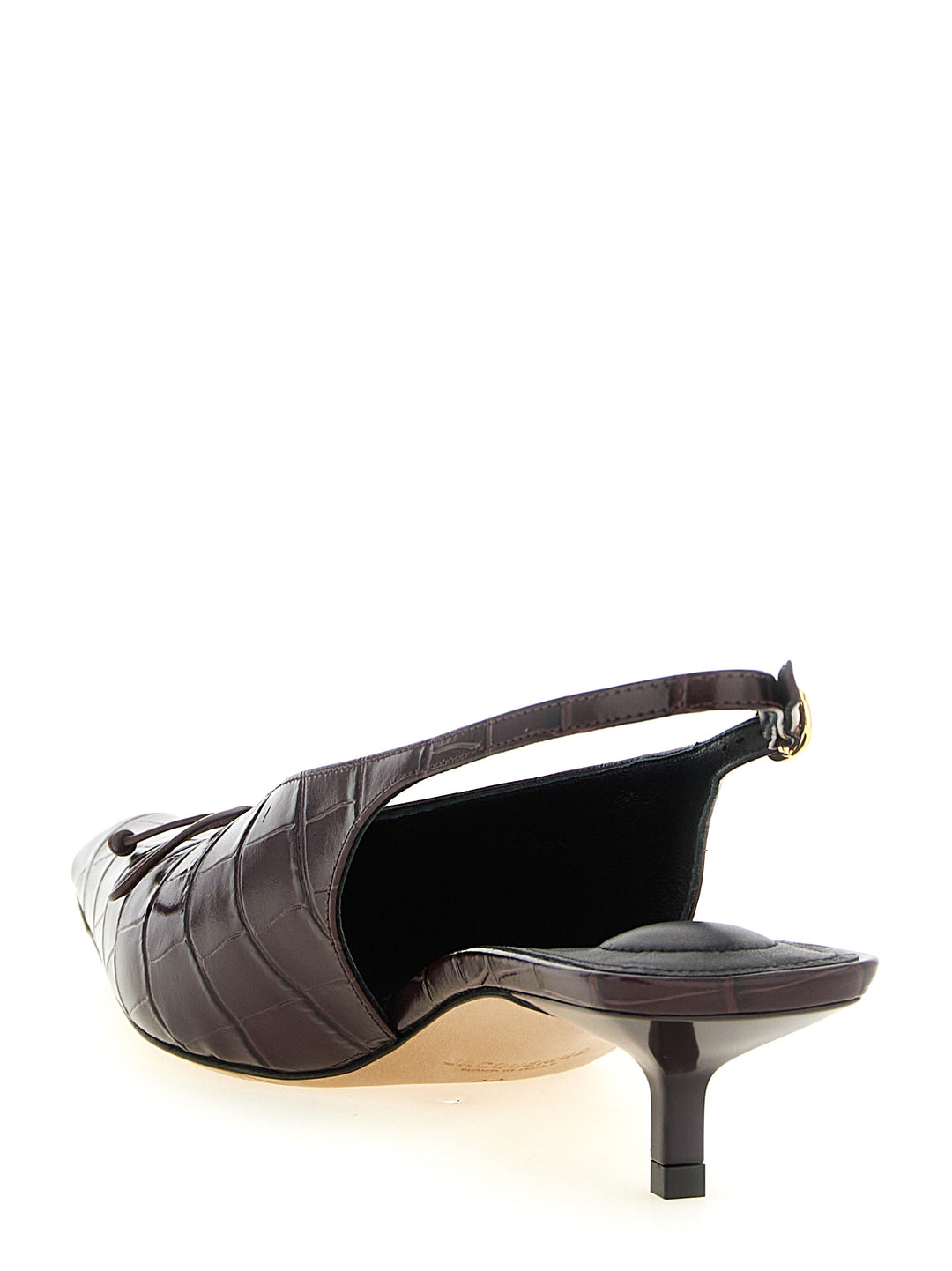 Jacquemus Les Slingbacks Cubisto B Pumps - Bordeaux | f14a3402d42854ec7d799d141220054f186a2eb8