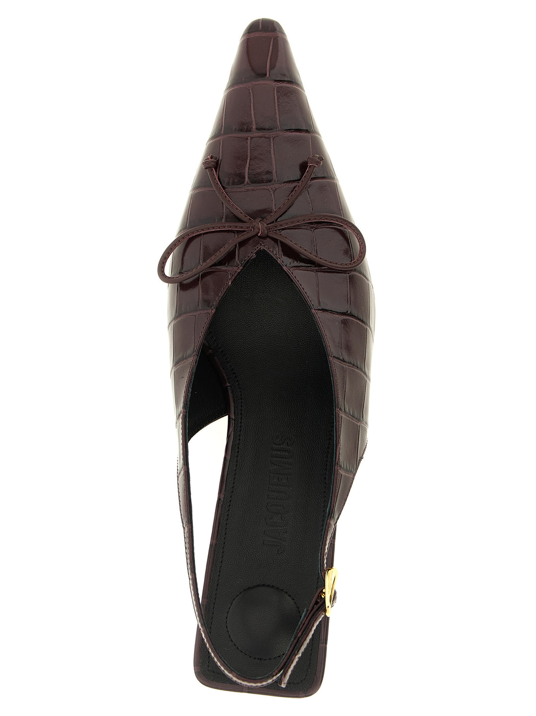 Jacquemus Les Slingbacks Cubisto B Pumps - Bordeaux | 9419e0ddc6de498923be3dd33c1080083750dc26
