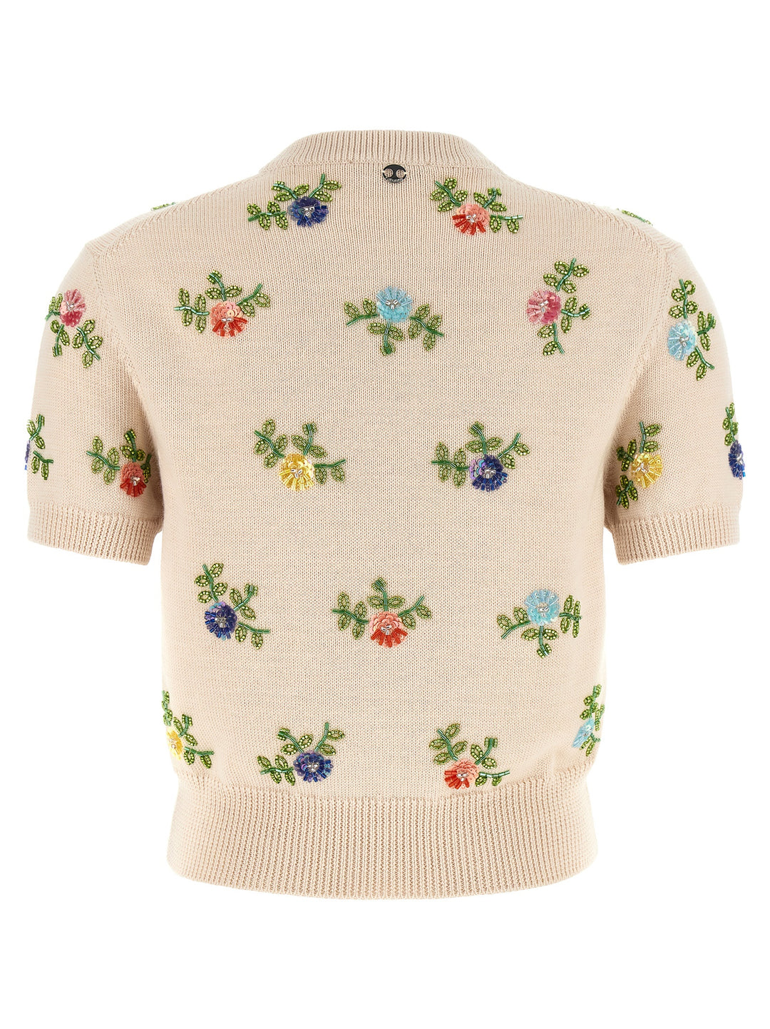 Paco Rabanne Sweater With Beads Embroidery Tops - Beige | 0a3ba673788f8bd51ac779d05ca551f477c3ebdf