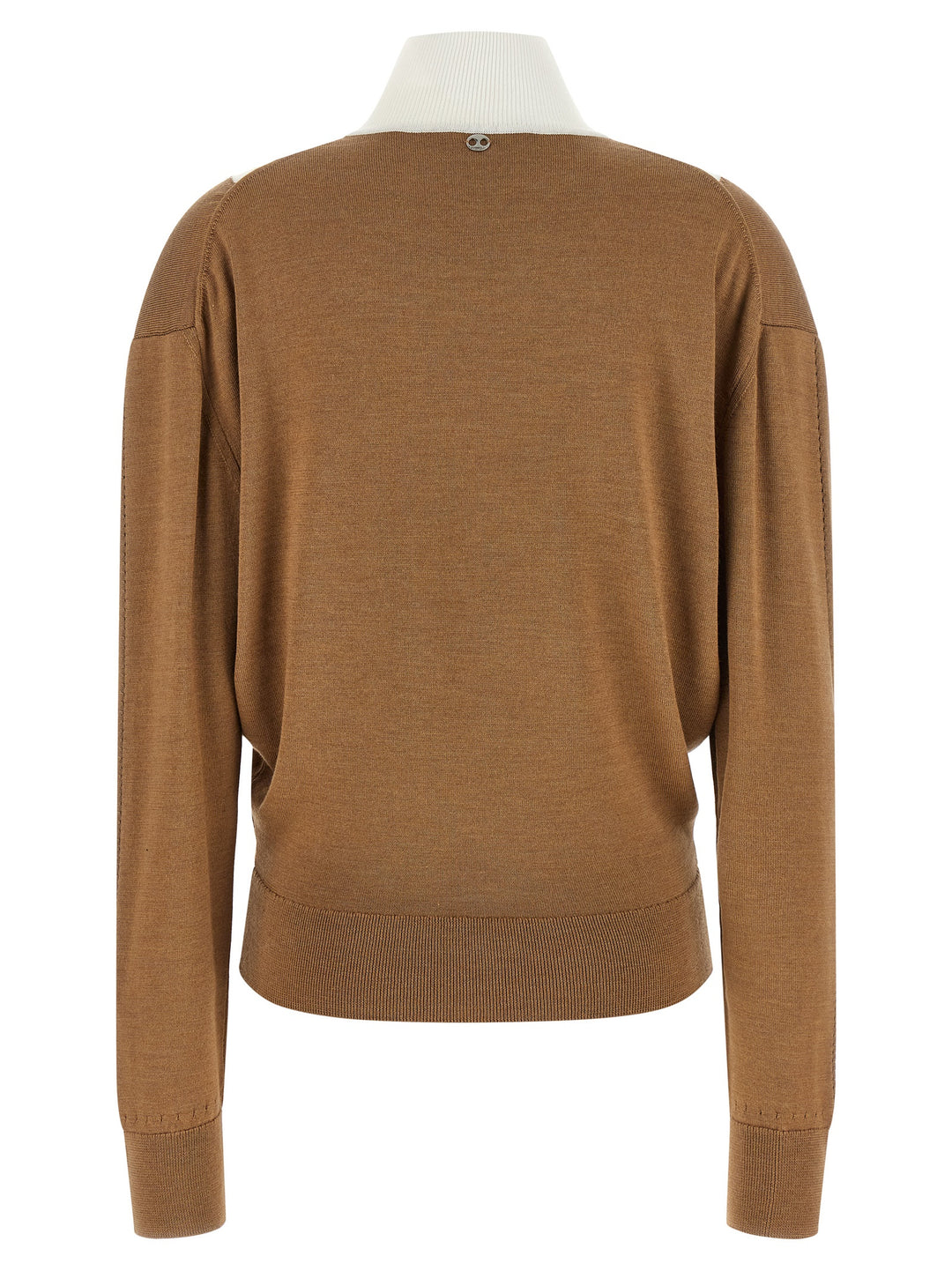 Paco Rabanne Sweater With Perforated Intarsia Sweaters and Cardigans - Beige | 0e27337a3310b8eb086d97ee7e5acca95f7c4114