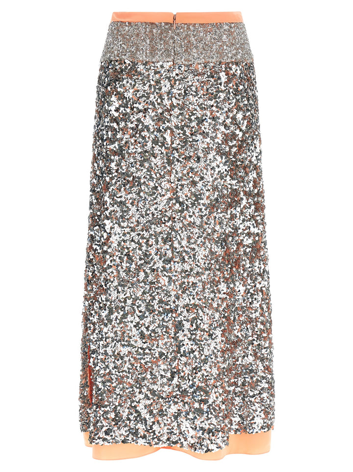 Paco Rabanne Sequin Skirt Skirts - Silver | beddfea6bce447623eca801e4e21033ce08255c3