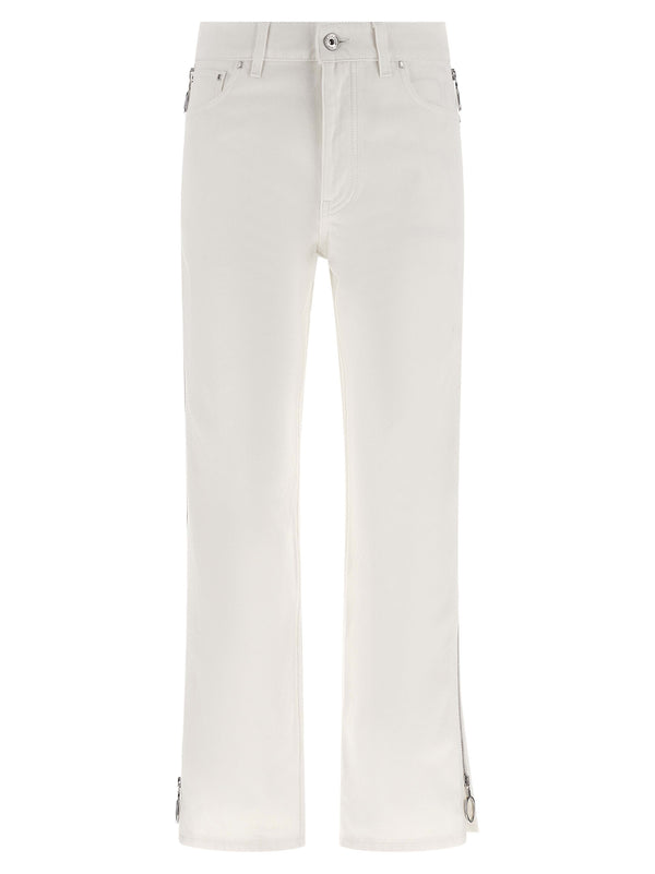 Zip Jeans White