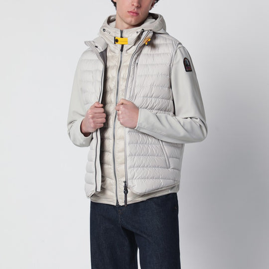 Pelican-Colored Quilted Vest