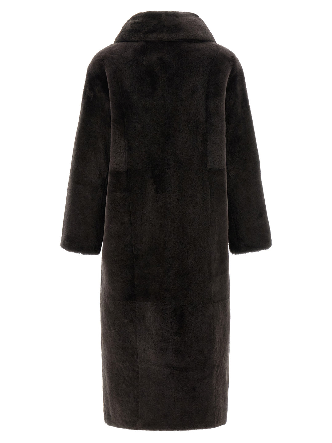 Yves Salomon Shearling Coat Fur - Brown | 20d62b84b9ab29ad1f2f408bbf63ba8204127026