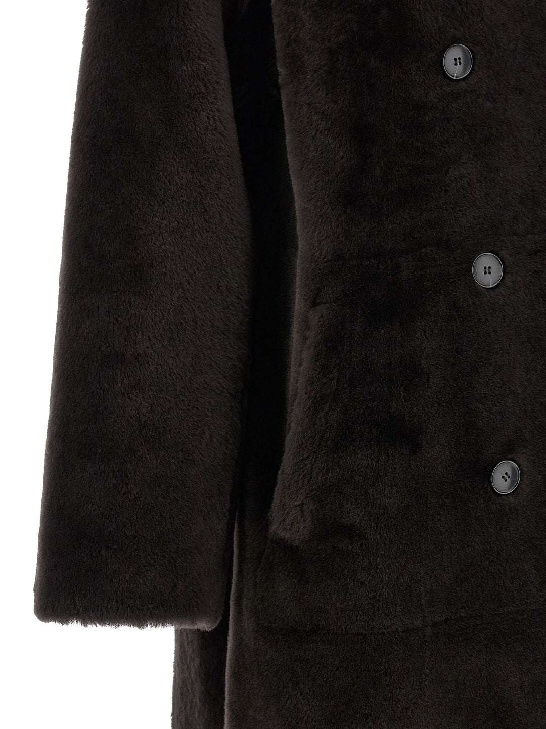 Yves Salomon Shearling Coat Fur - Brown | 79844e11409aa3561dfbe791065bef1356dd18d0