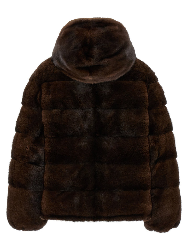 Army Yves Salomon Reversible Fur - Brown | a031d43b0b8fab2d9905650e59b158fcfb67c846