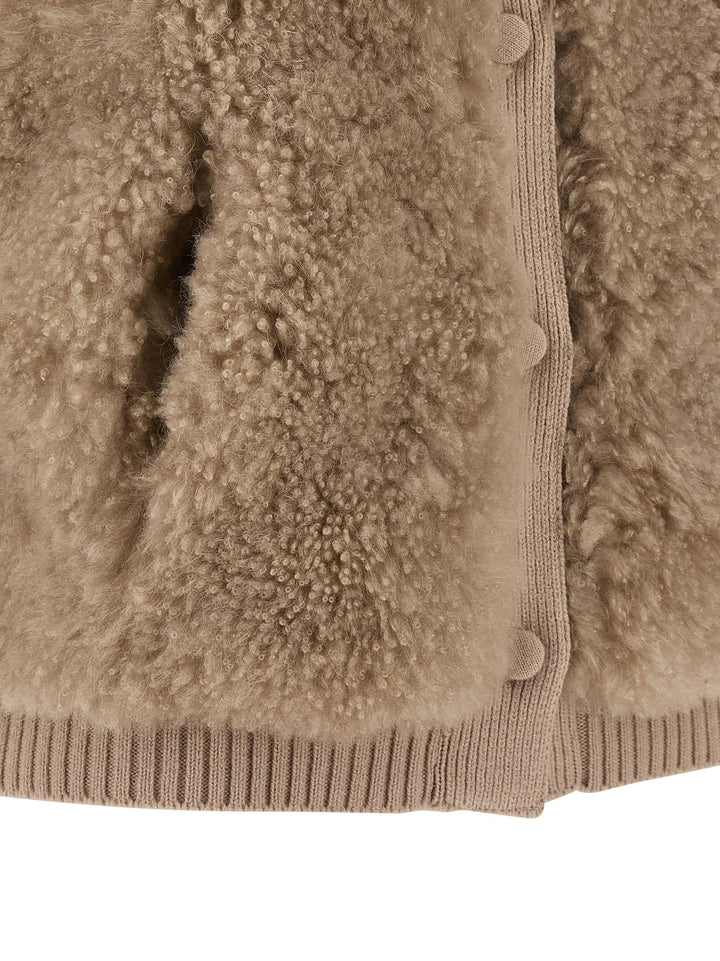 Yves Salomon Shearling Vest Fur - Beige | 6881179b0e8ec8e0cae8beb61c54a9ab1272de70