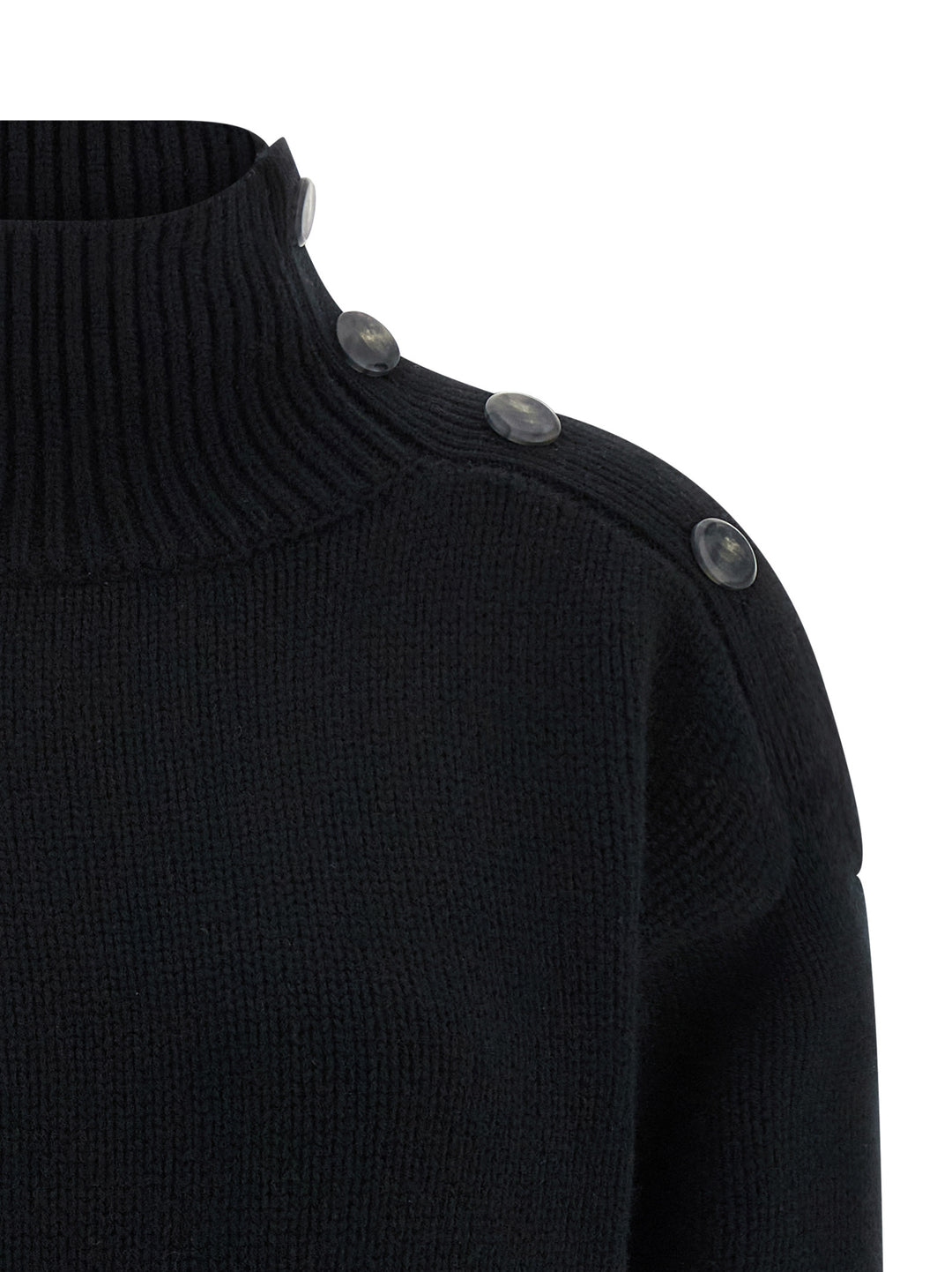 Yves Salomon Funnel-Neck Sweater Sweaters and Cardigans - Black | 1dd98f10d6d7c084bd0031a20783ae9cae130b26