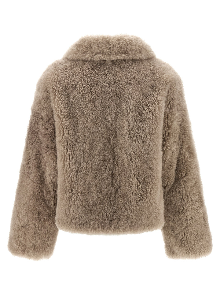 Yves Salomon Long-Haired Fur - Beige | 971089199c9d2d896be7549636ae110693bb6925