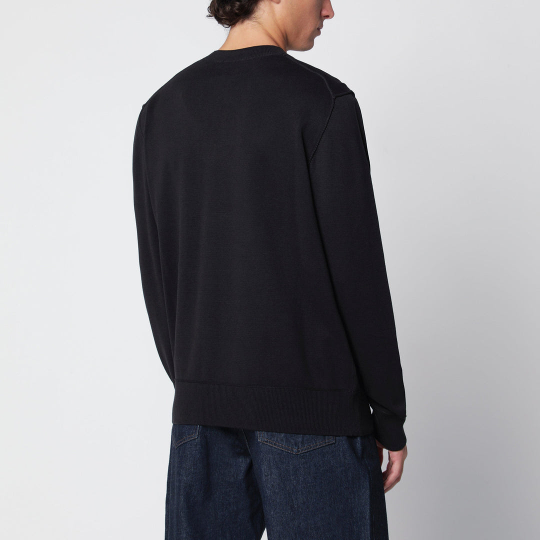 Parajumpers Basic Braw Black Cotton-Blend Sweater