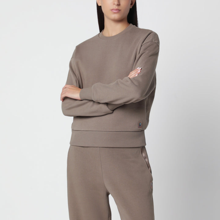 Parajumpers Slate Mud Cotton Crew-Neck Sweatshirt