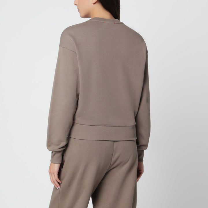 Parajumpers Slate Mud Cotton Crew-Neck Sweatshirt