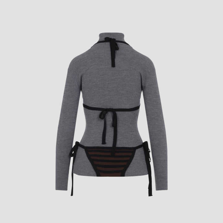 Moschino Turtle neck - Grey | 745d6acc6da0d9c65c891a69f03eac3685130cbf