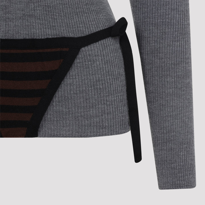 Moschino Turtle neck - Grey | 7d86d9e7d7f4f2299799b9c29fbd8d05e2a0309c