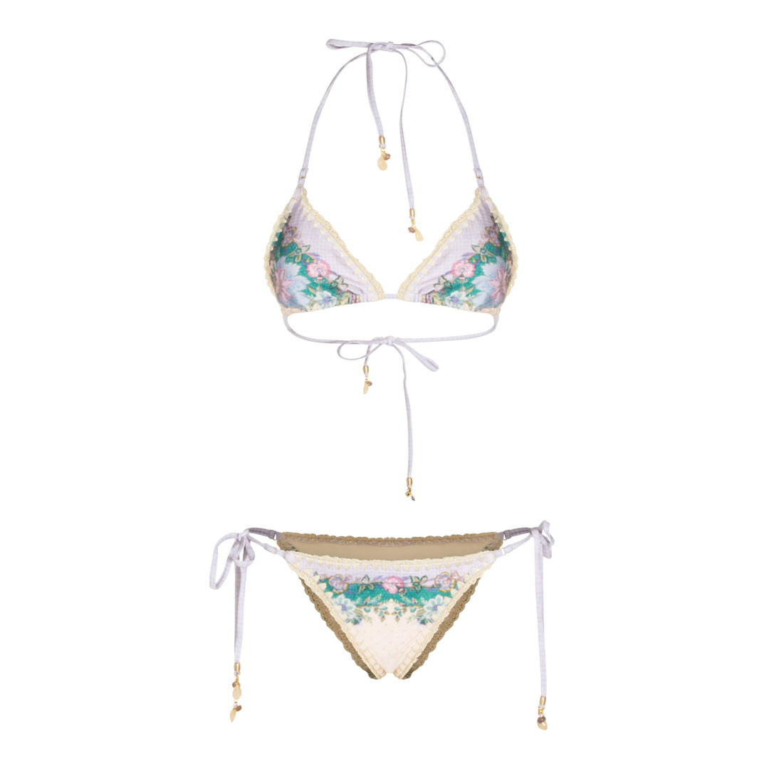 Zimmermann Sea clothing - CREAM SCARF FLORAL | 11b3ca404ff63a94f194da45cb7fb806ad016ef1