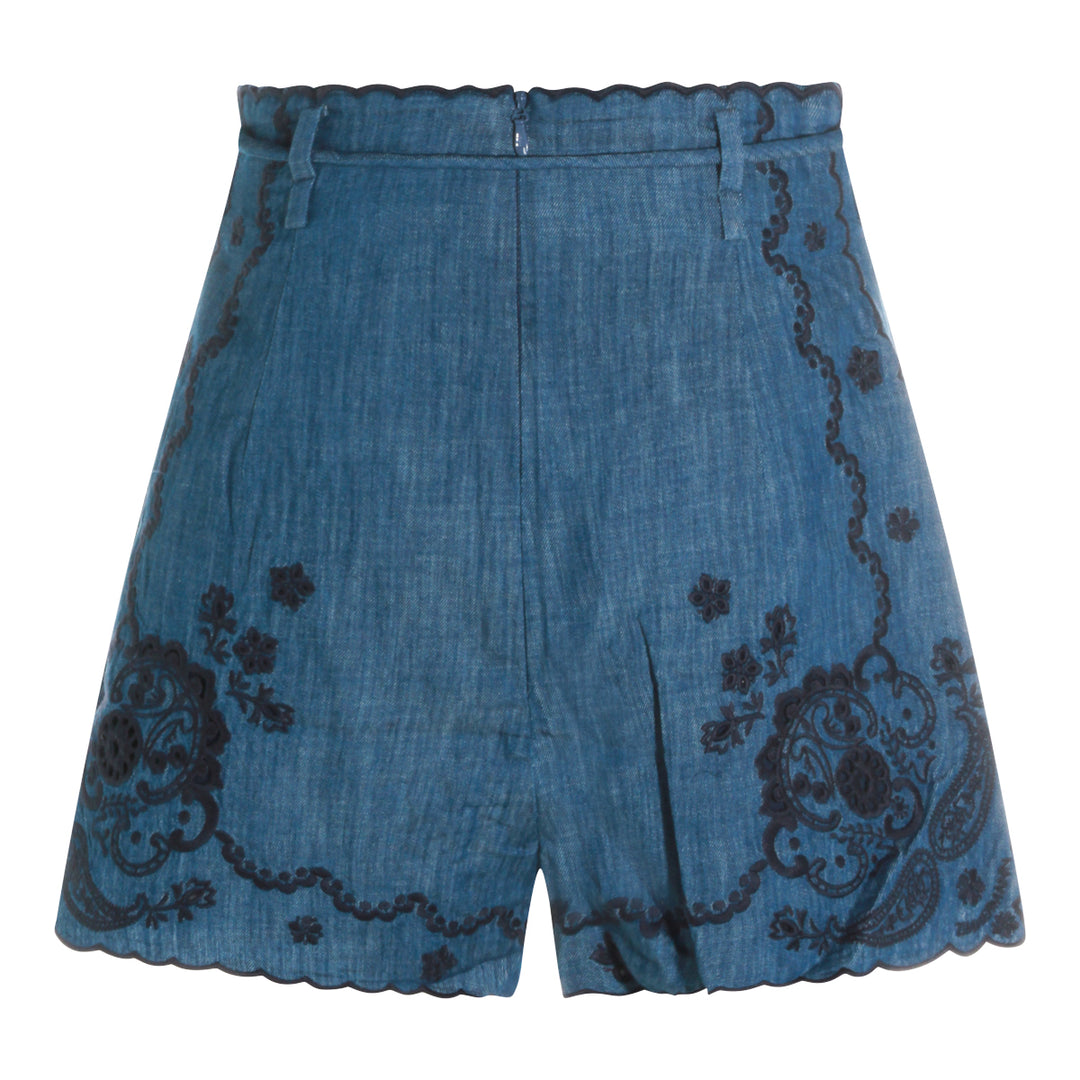 Zimmermann Shorts - RAILWAY BLUE | 1f234a960c74e10e90d10dabc19e16ad2b5ecfde