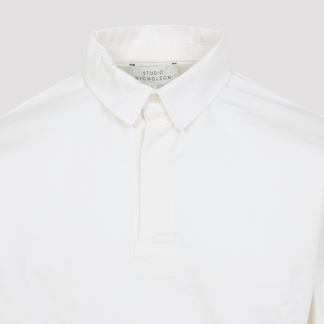 Studio Nicholson Polo - White | c8db6b64c721275beb4e256fbeca64b7e1c83987