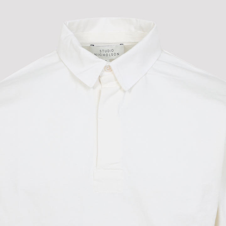 Studio Nicholson Polo - White | c8db6b64c721275beb4e256fbeca64b7e1c83987