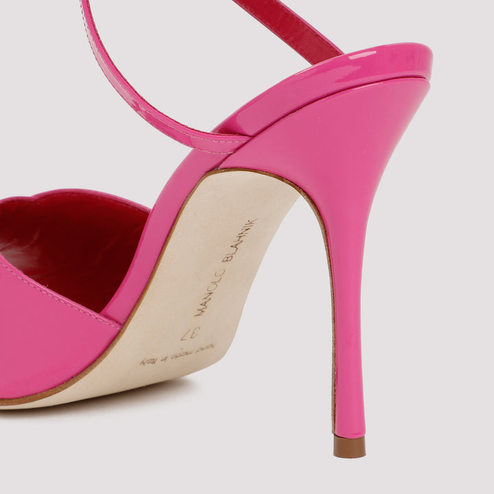 Manolo Blahnik Sandals - Pink & Purple | dedd980e4e36bbe7acadc4cb3eaa4e024f412817