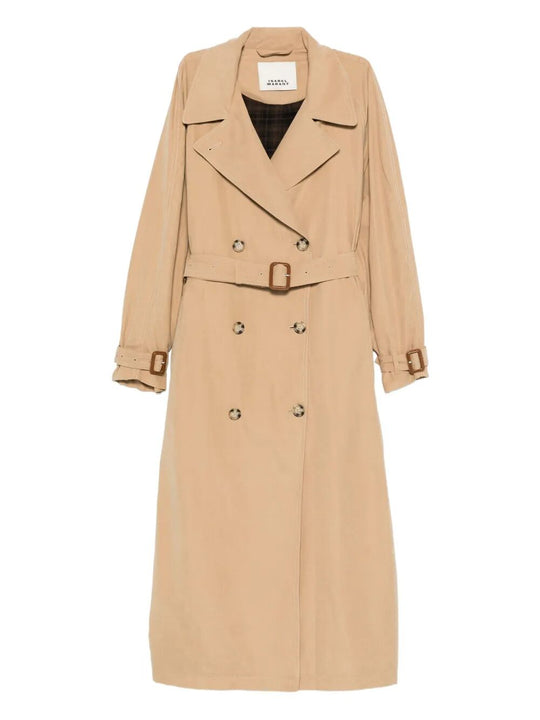 Elea Double-Breasted Flowing Trench Coat